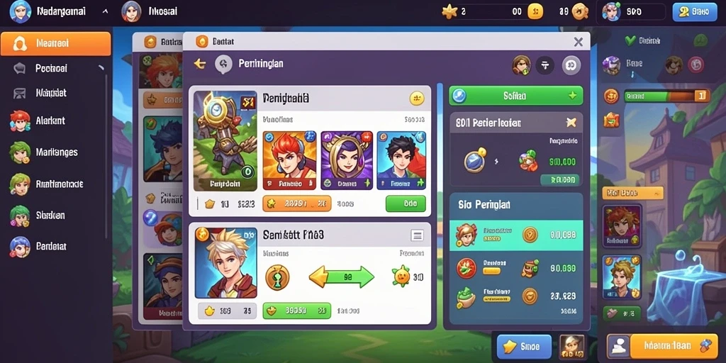 Screenshot memperlihatkan fitur interaksi sosial di WAJAN4D.